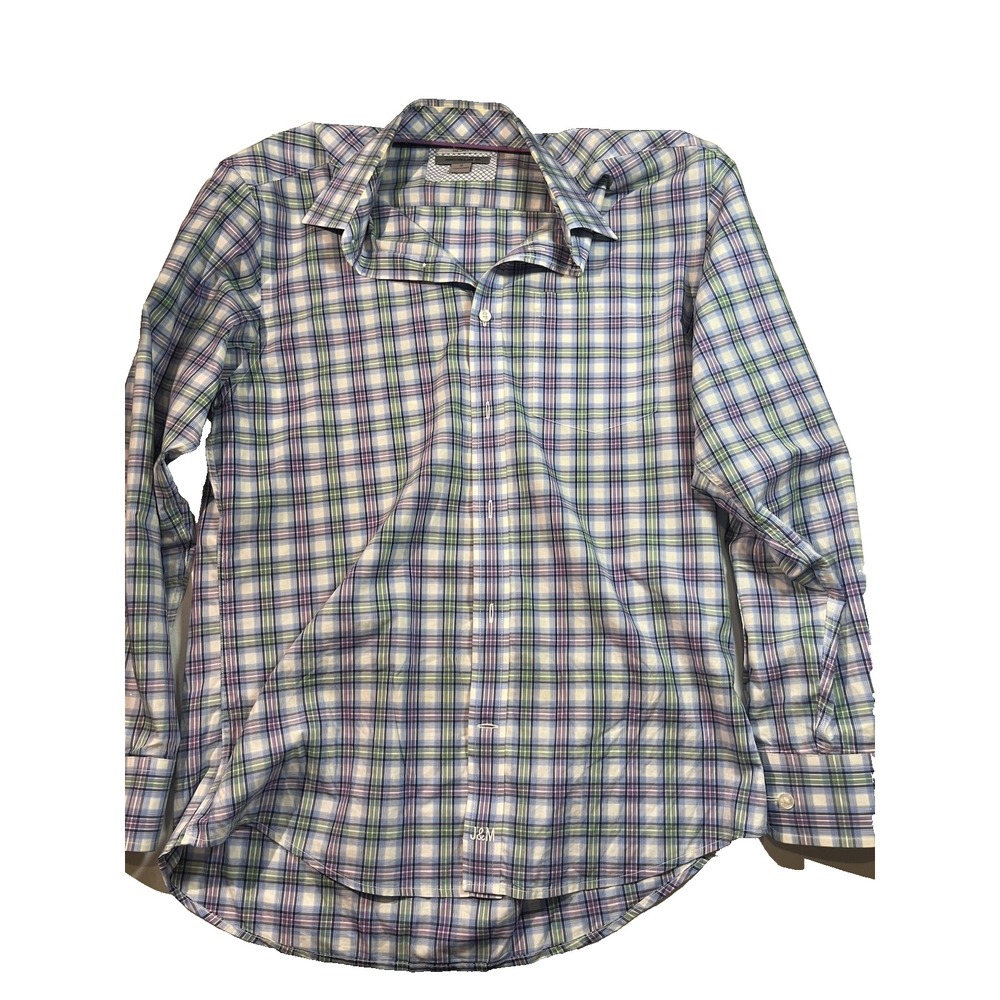 Johnson & Murphy Mens Tailored‎ Fit Long Sleeve Button Down Shirt Sz S